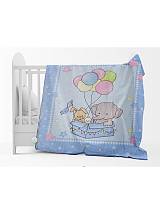 Κουβέρτα Βελουτέ Κούνιας 1024 Blue